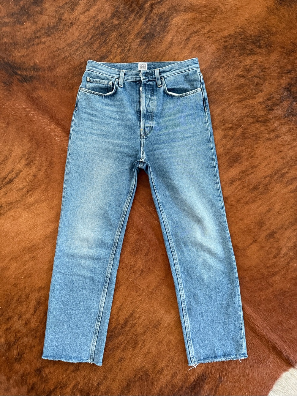 Toteme Light Blue Straight Leg Jeans